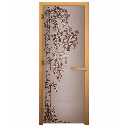  Везувий Дверь сатин матовая \Березка\ (ОСИНА)